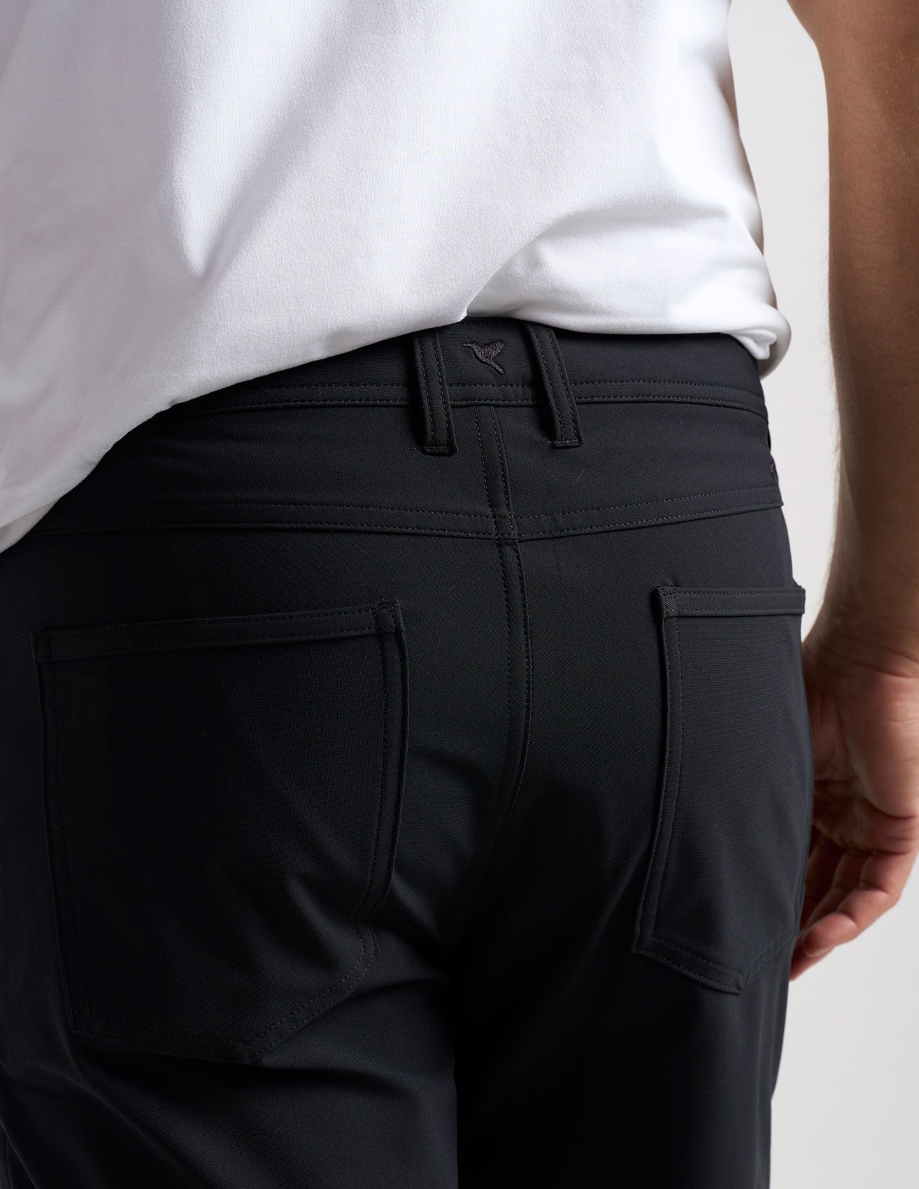5-Pocket Tech Pants - Black - Classic Fit