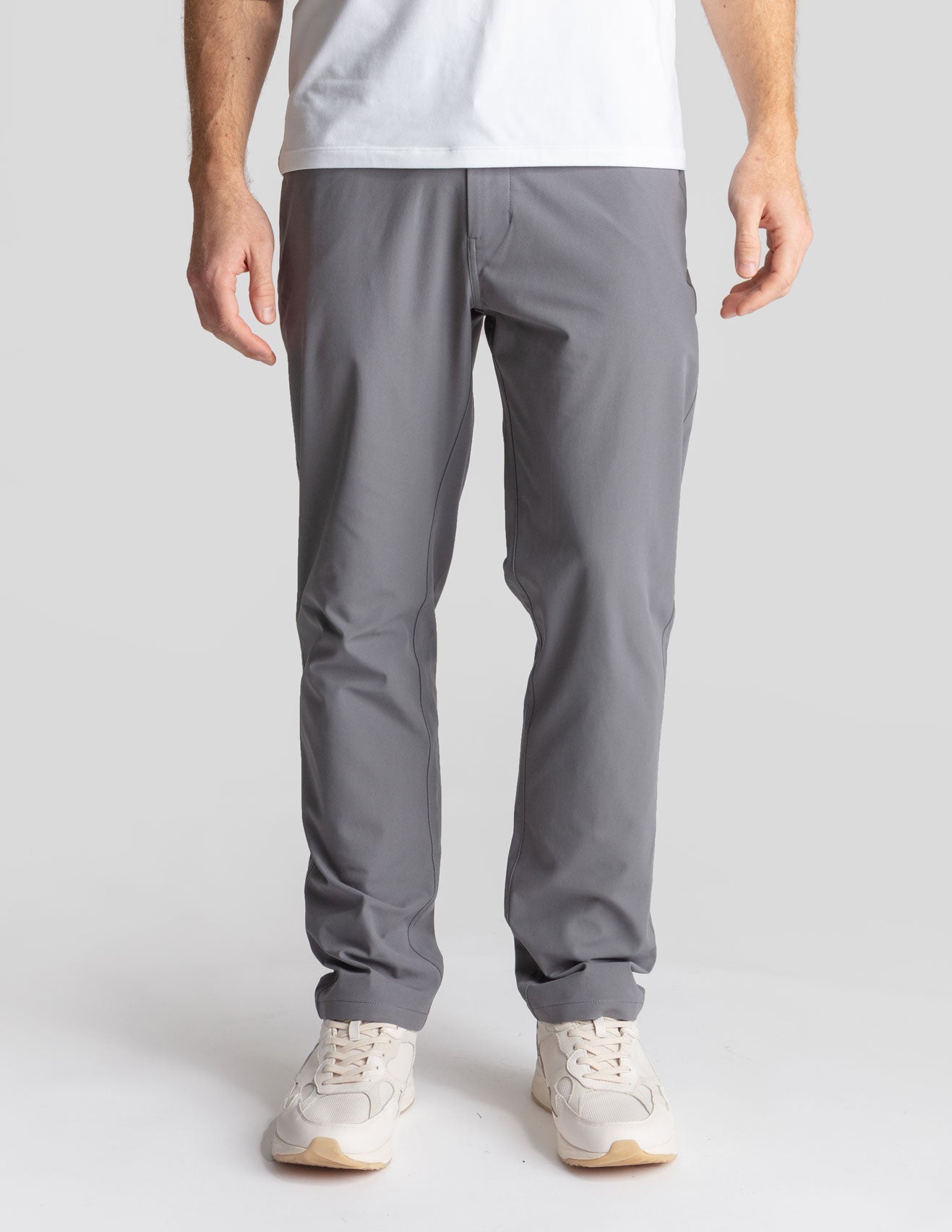 5-Pocket Tech Pants - Dark Gray - Classic Fit