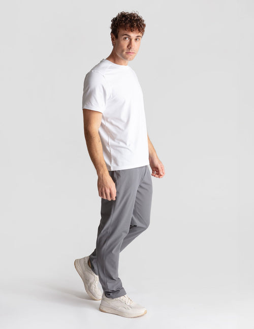 5-Pocket Tech Pants - Dark Gray - Classic Fit