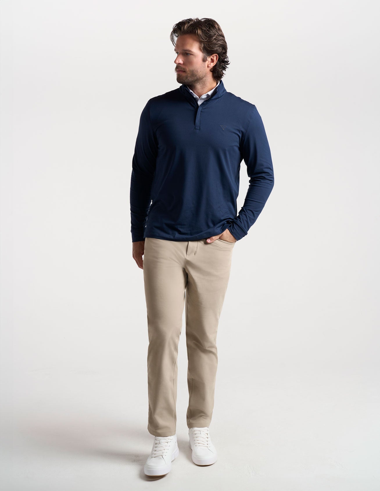 5-Pocket Tech Pants - Khaki - Classic Fit