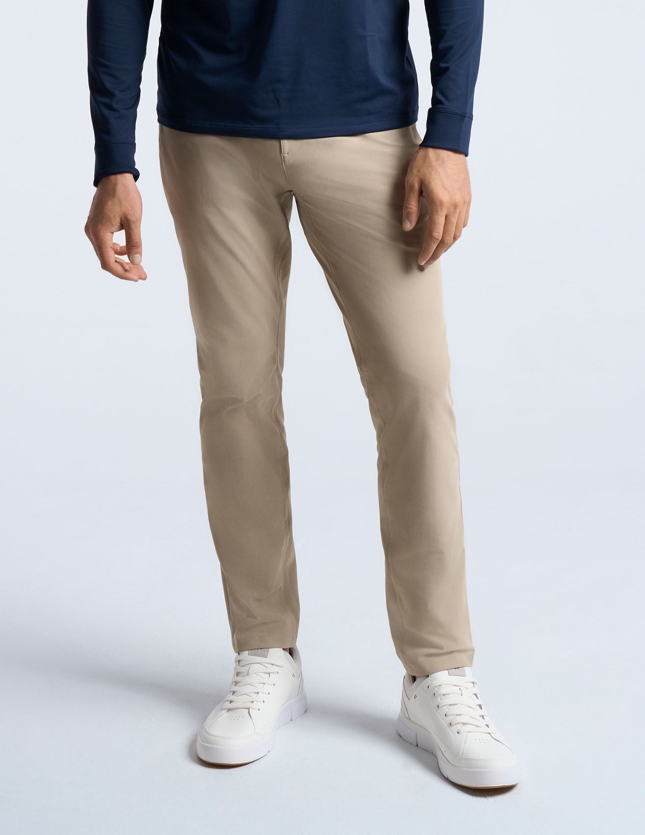 5-Pocket Tech Pants - Khaki - Slim Fit