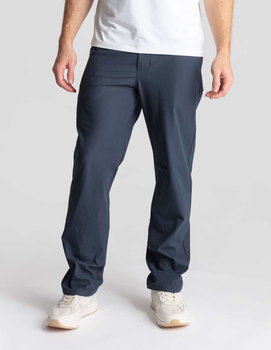 5-Pocket Tech Pants- Navy - Relaxed Fit