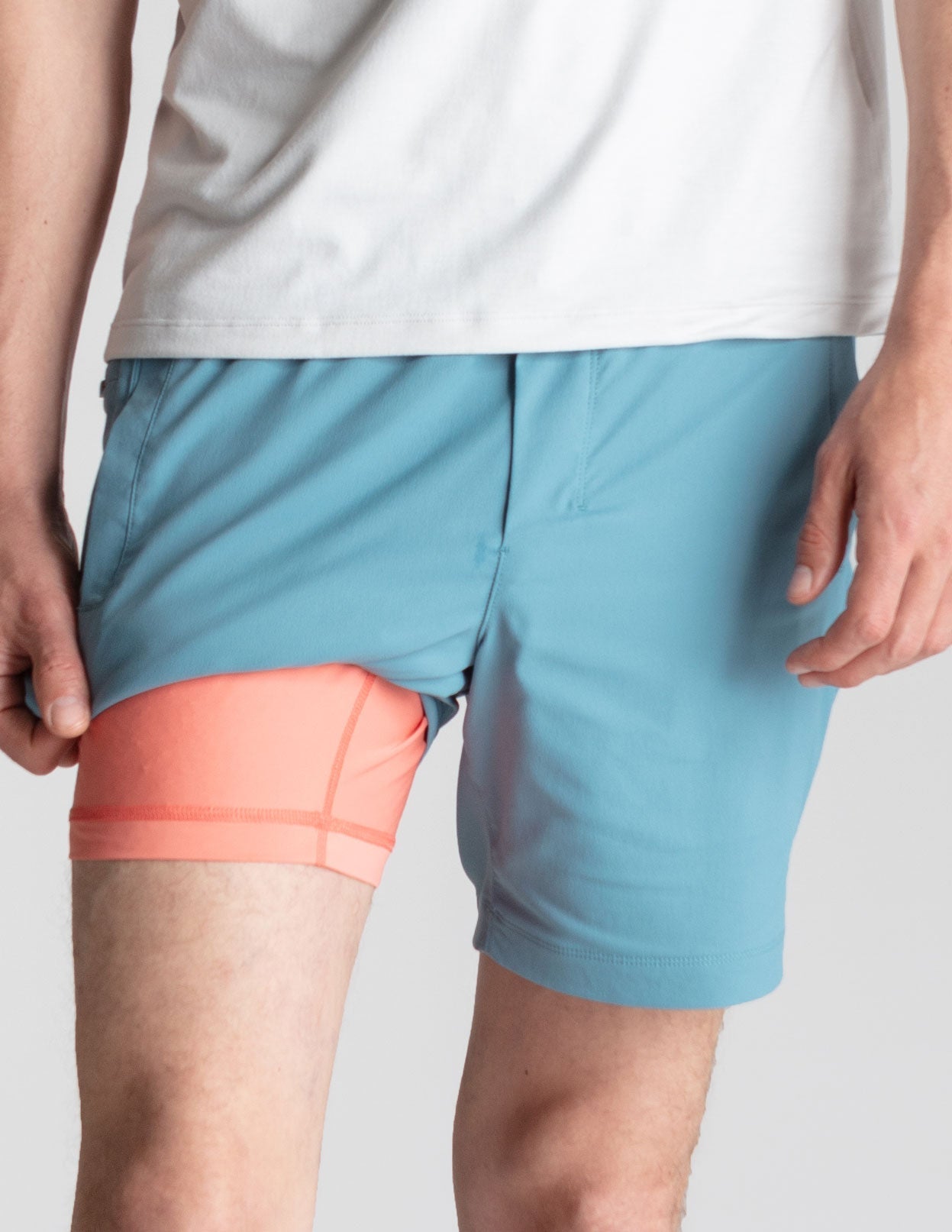 Khaki Shorts - Storm Blue