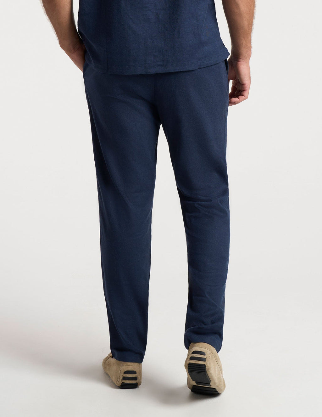 Tech Linen Pants - Navy