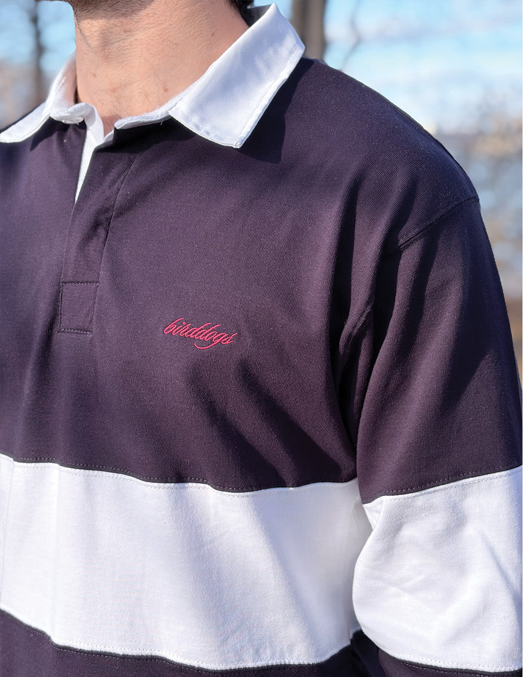 Rugby Shirt - Navy &amp; White