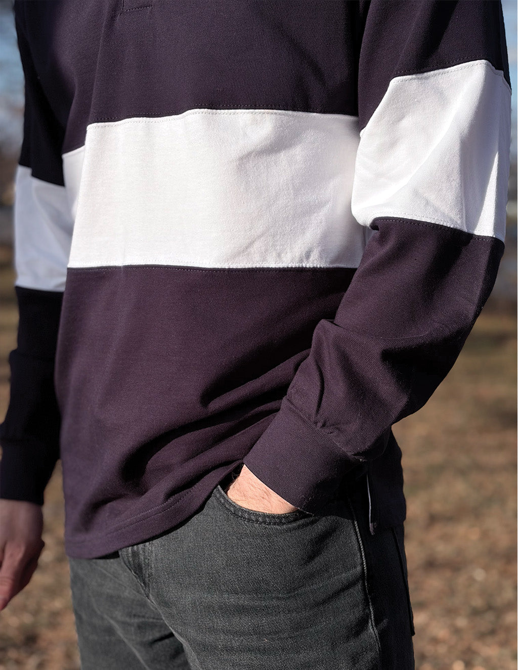 Rugby Shirt - Navy &amp; White