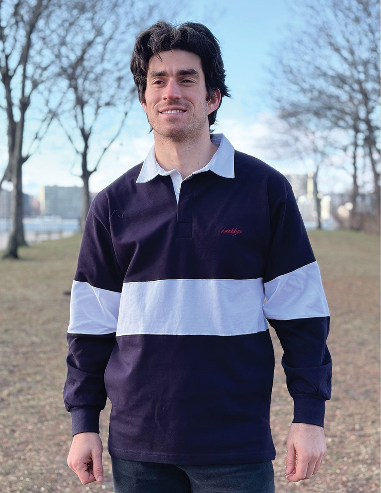 Rugby Shirt - Navy &amp; White