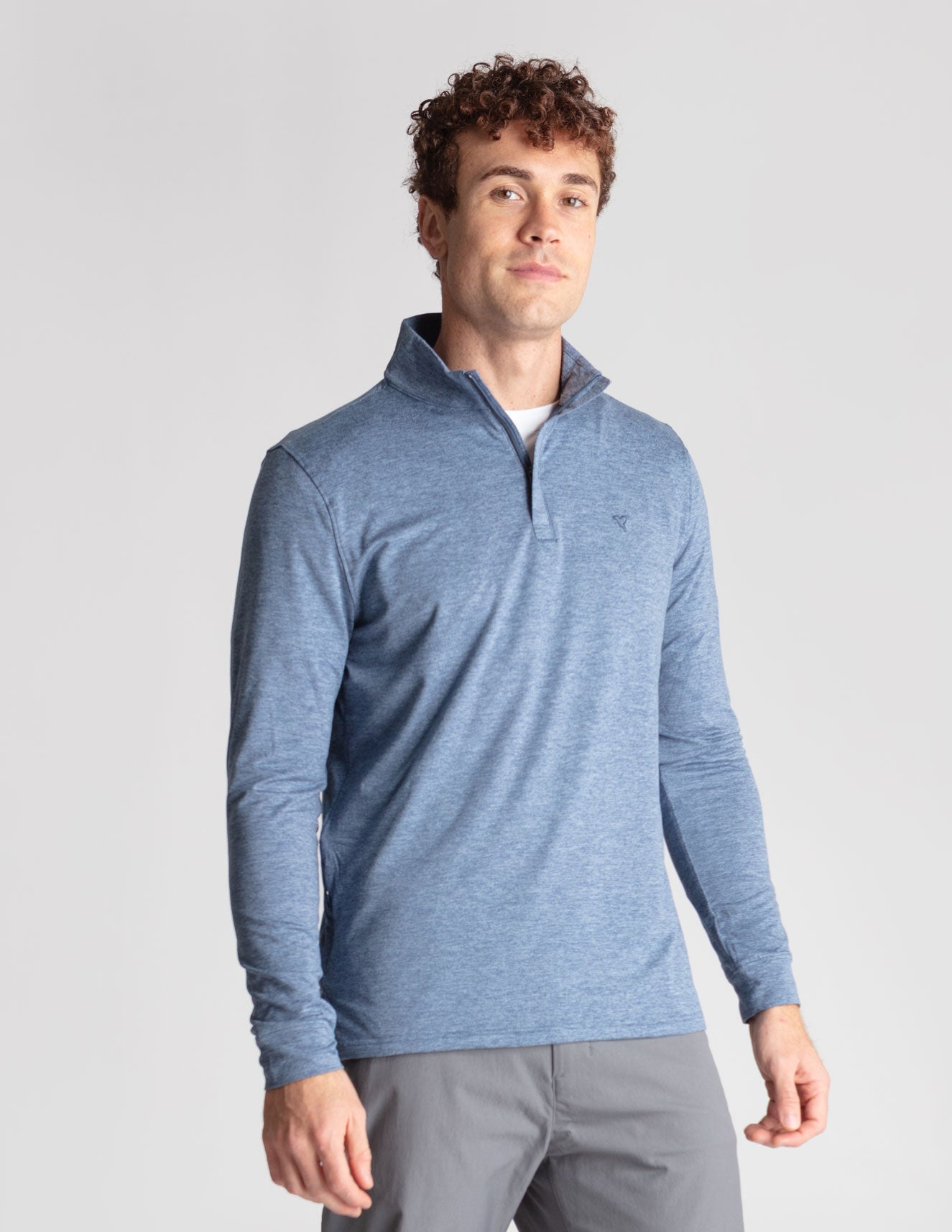 Quarter Zip - Stonewash Heather