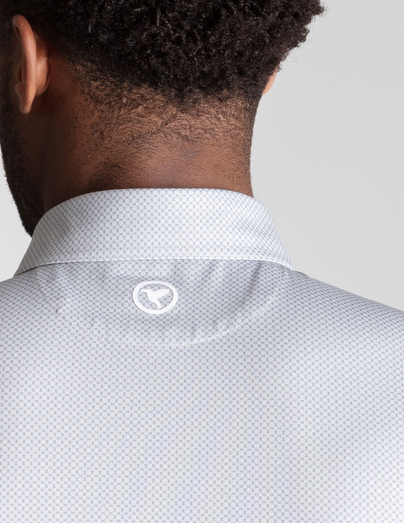NoFlop Golf Polo - Gray Bowtie